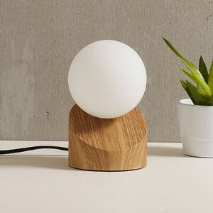 NOWA GmbH Lampada da tavolo LED Alisa con base in look legno