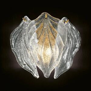 Novaresi Applique Foglie in vetro di Murano