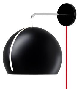 Nyta Tilt Globe Wall applique cavo rosso, nero