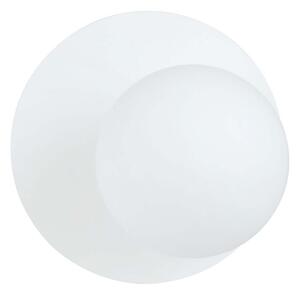Applique Oslo bianca con sfera Satinata E14 da parete o soffitto Colore del corpo Bianco