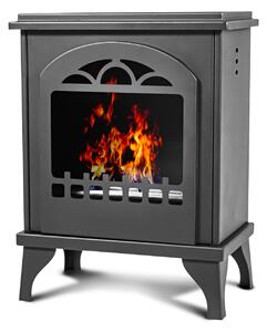 Didone - Camino a bioetanolo da terra freestanding, biocamino da pavimento stile vintage, dimensioni 40x25xH54 cm