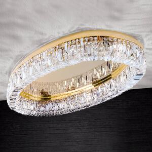 ORION Plafoniera Ring Premium ovale con cristalli