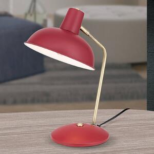 Look vintage - lampada da tavolo Fedra rosso