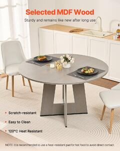 Tavolo da pranzo rotondo in legno da 47 cm per 2-4 persone (solo tavolo)