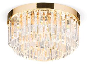 Plafoniera LED Prism, oro, Ø 35 cm