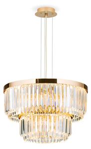 LED a sospensione Prism, rotondo, Ø 55 cm, oro