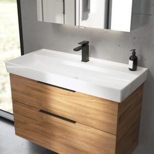 Villeroy & Boch, mobile lavabo Taro, 100 cm, con rivestimento CeramicPlus, 1 foro per rubinetto, senza troppofilo
