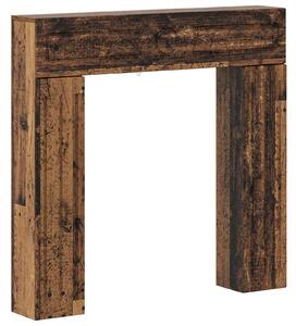 Cornice per camino in legno massello, dimensioni 102 x 18 x 100,5 cm, materiale: legno