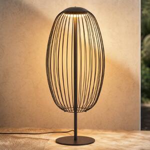 Lampada da terra esterno a LED Lucande Richi, nera, altezza 90 cm, IP44 Richi, Nero, Metallo, Moderno