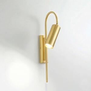 Cremasco Faretto 7537, dimmerabile, Ottone / Oro, Soggiorno / Sala da pranzo, Ottone, Moderno, Applique