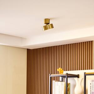 Faretto LED Lindby Nivoria, color oro, orientabile, alluminio