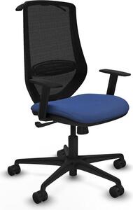 Sedia da ufficio Mardos, modello sincro bali, marca Piqueras y Crespo, codice prodotto D036N0H, colore blu navy