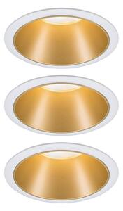 Paulmann Cole spot LEDlight, oro-bianco, set 3x