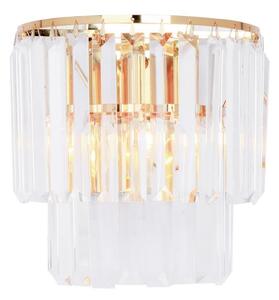 Zuma Line 17106/2W-GLD - Applique di cristallo AMEDEO 2xE14/40W/230V