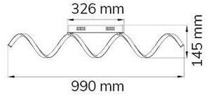 Wofi 9398.01.15.7000 - Lampadario a plafone LED dimmerabile RUSSELL LED/32W/230V
