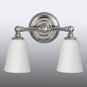 FEISS Applique da parete Huguenot Lake, Cromo / Argento, Bagno, Vetro, Moderno, Applique