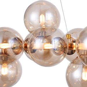Maytoni Lampada a sospensione in vetro Dallas, dimmerabile, Ottone / Oro, Soggiorno / Sala da pranzo, Vetro, Design, Lampada a sospensione