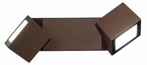 STEVE APPLIQUE DA ESTERNO IP54 ORIENTABILE LED 12W LUCE 4000K BIANCO O MARRONE MODERNA