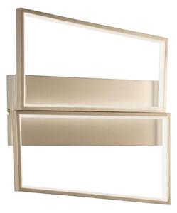 SQUARE PLAFONIERA MODERNA LED 34W LUCE 3000 DIMMERABILE ORIGINALE IN METALLO ORO