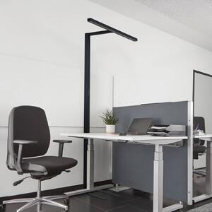 Arcchio Lampada da terra per ufficio Jolinda, forma a T, nero, 4.000 K Jolinda Arcchio, dimmerabile, Nero, Studio / Ufficio, Alluminio, Moderno