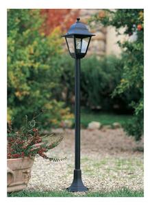 OLD PALETTO PER ESTERNO ALTEZZA 121 CM IN ALLUMINIO NERO E DIFFUSORI VETRO DI SOVIL