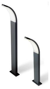 VIRGOLA PALO DA ESTERNO 2 MISURE IP65 LUCE 3000K E 4000K IN ALLUMINIO LED 12W ANTRACITE DI SOVIL