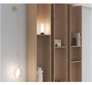 V-LINE APPLIQUE MODERNA E ORIGINALE METALLO NERO O SABBIA CON VETRI COLORATI LAMPADINA ATTACCO E27