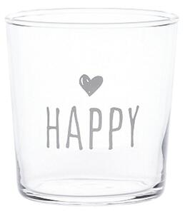 Simple Day Set 2 Bicchieri in vetro temperato Happy 35.5 cl