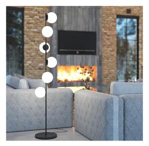 PIANTANA MODERNA COLOR SABBIA O NERO 6 LUCI ALTEZZA CM 170 LAMPADINE ATTACCO E27
