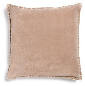 Fodera cuscino Angelica 100% cotone in velluto rosa 45 x 45 cm