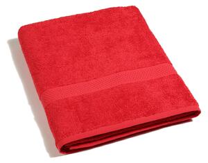Telo Bagno In Cotone Minorca Standard Spugnissima Tinta Unita Rosso Caleffi