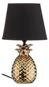 Lampada da tavolo di ceramica Pineapple nero-oro