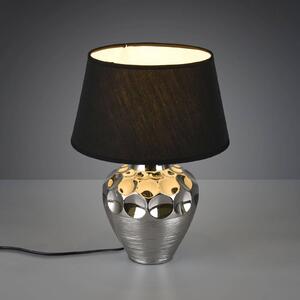 Lampada da tavolo Luanda, ceramica/stoffa, Ø 30 cm