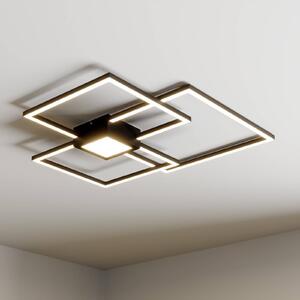 Lindby Duetto plafoniera LED antracite 38W