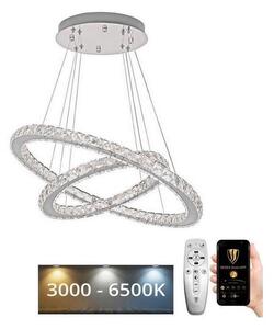Brilagi - Lampadario LED dimmerabile sospeso su cavo COSMOWAVE LED/115W/230V 3000-6500K + telecomando