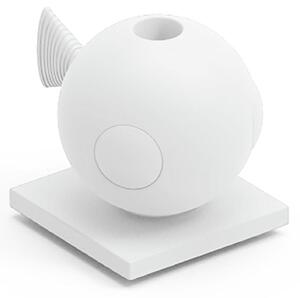 Contenitore Dotato di Foro PER FIORI RECISI FUGU di Design Dimensioni 20x28,.5x h 22 cm vaso, a portaoggetti o a elemento decorativo colore bianco