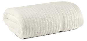 Telo Bagno In Cotone Stripe CM. 100x150 Spugnissima Tinta Unita Panna Caleffi