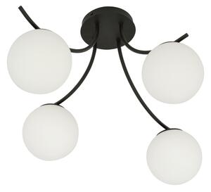 Lampadario a plafone BOSTON 4xE14/10W/230V nero