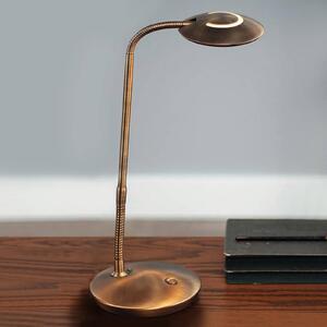 Steinhauer Lampada LED da tavolo Zenith con dimmer, bronzo