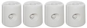 Outsunny Set 4 Pezzi Pesi per Gazebo Riempibili con Acqua o Sabbia, Bianco PE 22 x 24 x 25 cm Bianco