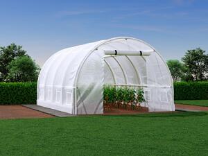 Serra a tunnel con struttura 12 m² L300 x l400 x H200 cm Acciaio Bianco - IPOMEA