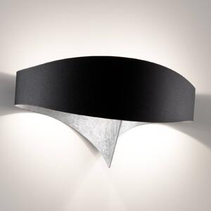 Selène Applique a LED Scudo con foglia d'argento