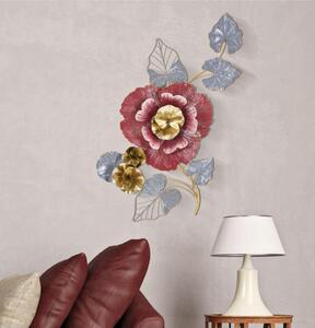 Pannello decorativo 3D da parete in metallo raffigurante un fiore Dimensioni 61,6x9,5x h111,8 cm peso 2200 kg vari colori