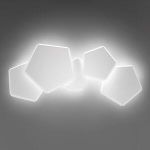 Selène Applique LED Pleiadi in bianco, 5 luci