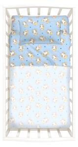 Completo Lenzuola In Cotone Orsacchiotti Baby Caleffi Kids Ragazzo Azzurro Caleffi