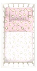 Completo Lenzuola In Cotone Orsacchiotti Baby Caleffi Kids Ragazzo Rosa Caleffi