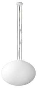 Lampadario vetro soffiato perenz saturno 8541 b 50 e27 led bianco satinato - Perenz