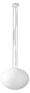 Lampadario vetro soffiato perenz saturno 8540 b 40 e27 led bianco satinato - Perenz