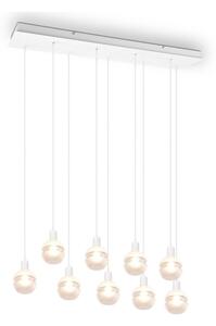 Trio - Lampadario a cavo MELA 9xE14/25W/230V bianco