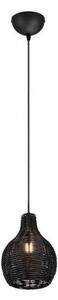 Reality - Lampadario a cavo SPROUT 1xE14/40W/230V nero/rattan